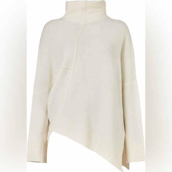 AllSaints Lock Roll Neck Asymmetric Sweater | Ivory | Small | EUC - Picture 2 of 13